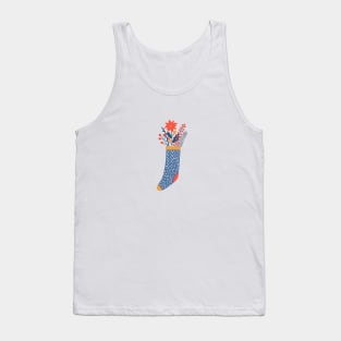 Christmas sock Tank Top